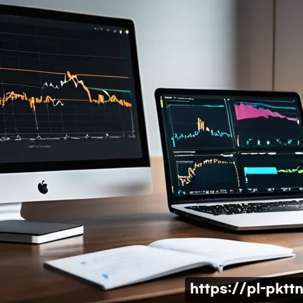 자연어 처리 모델 튜닝 시 유의할 기본 이론 - A detailed professional workspace featuring a modern computer setup displaying graphs and charts of ...